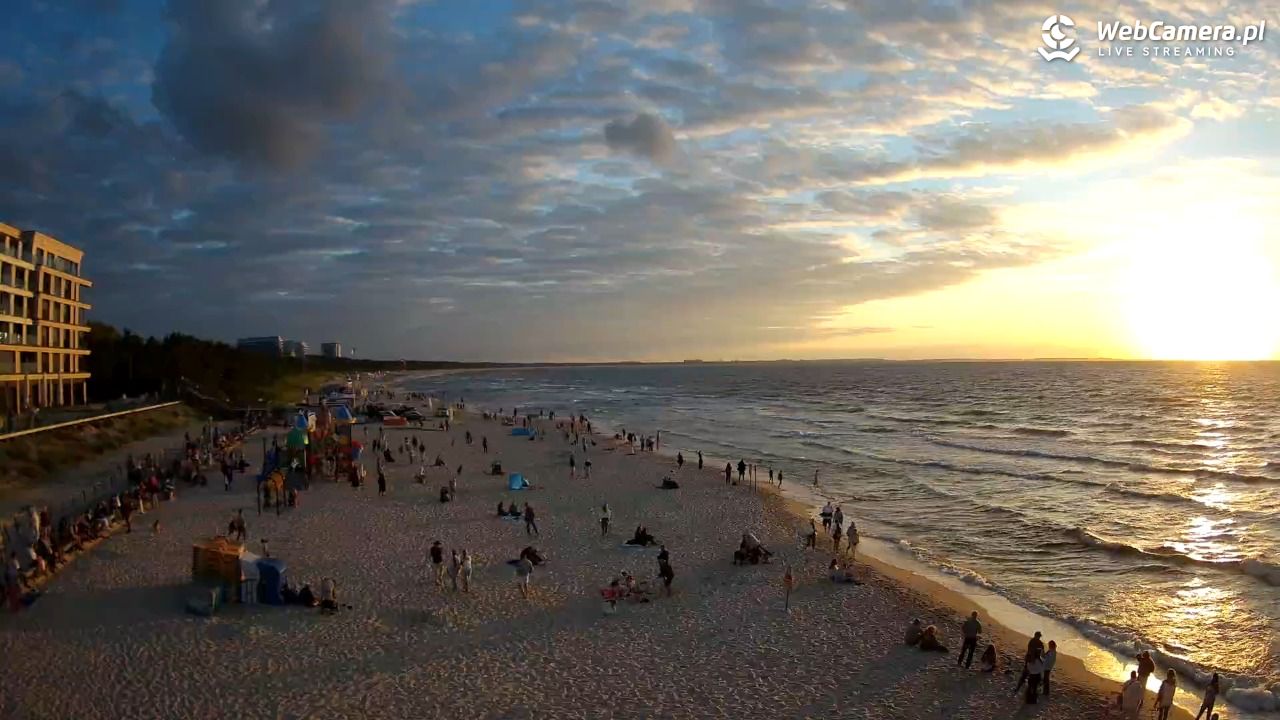 Międzyzdroje - widok na plażę - 07 sierpień 2026, 20:22
