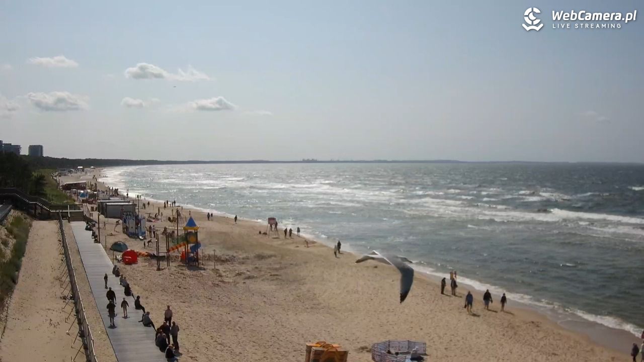 Międzyzdroje - widok na plażę - 11 czerwiec 2025, 15:40