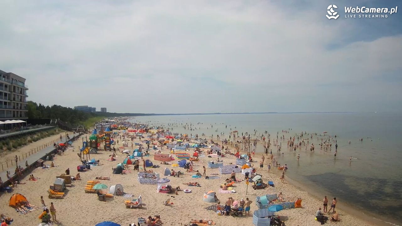 Międzyzdroje - widok na plażę - 20 czerwiec 2026, 13:19