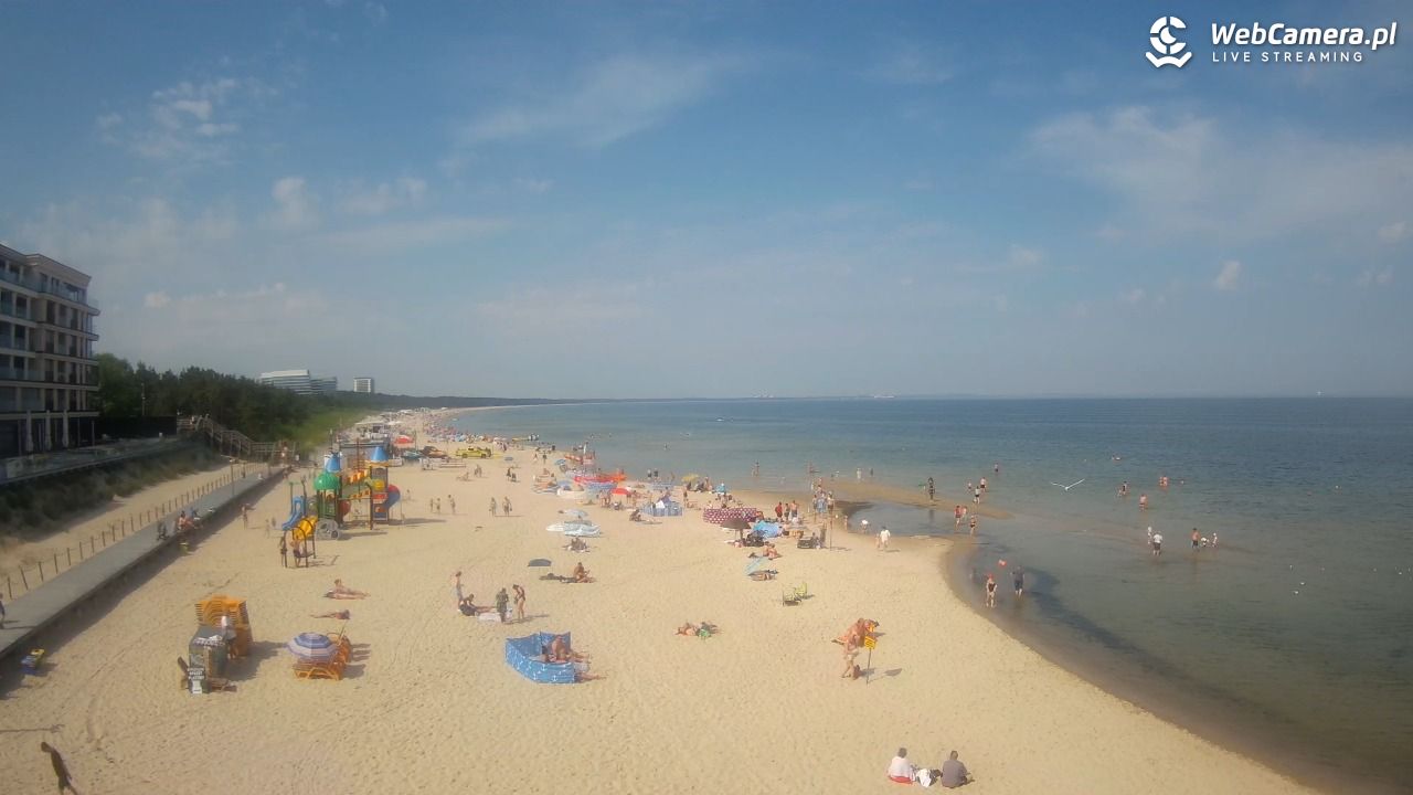 Międzyzdroje - widok na plażę - 21 czerwiec 2026, 10:21