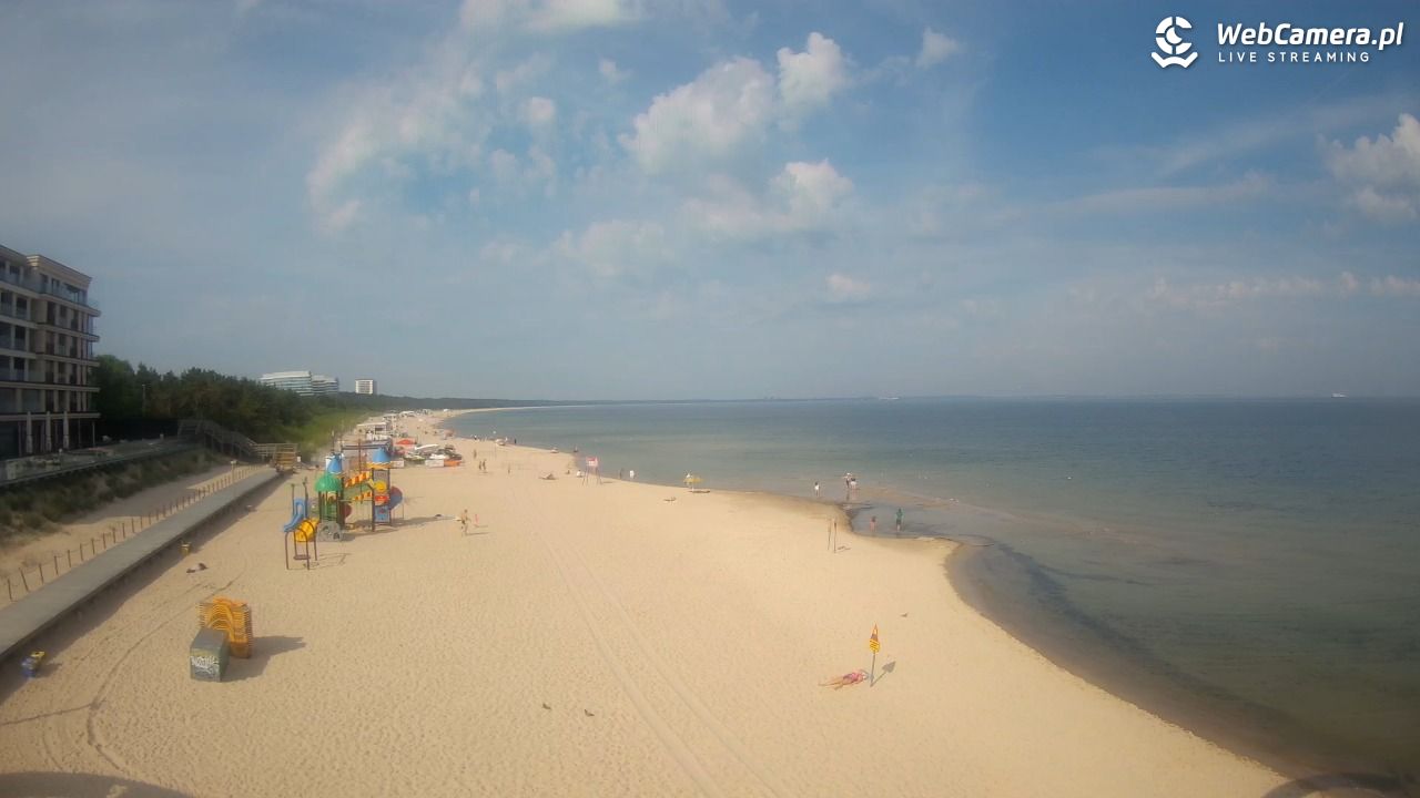 Międzyzdroje - widok na plażę - 21 czerwiec 2026, 08:55