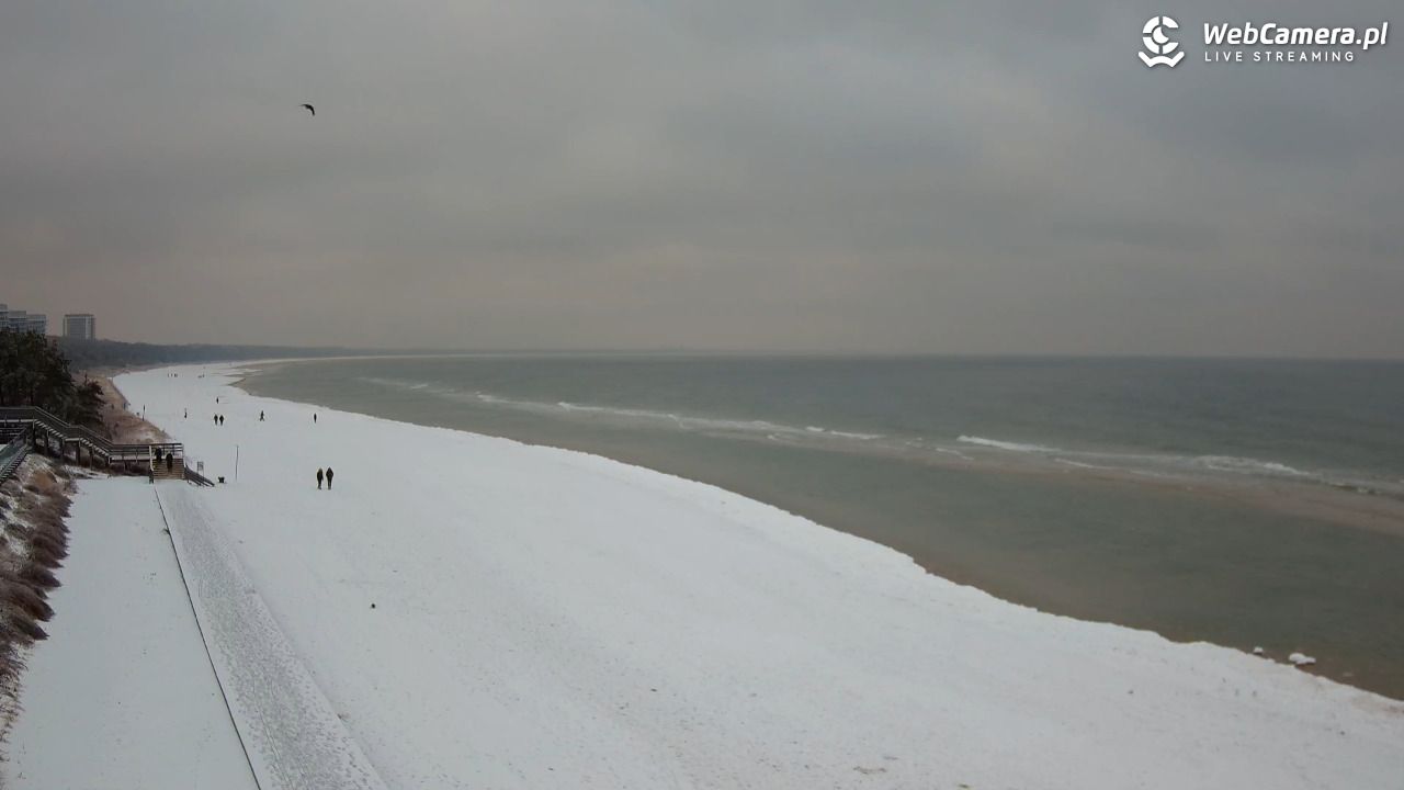 Międzyzdroje - widok na plażę - 27 styczeń 2026, 15:41