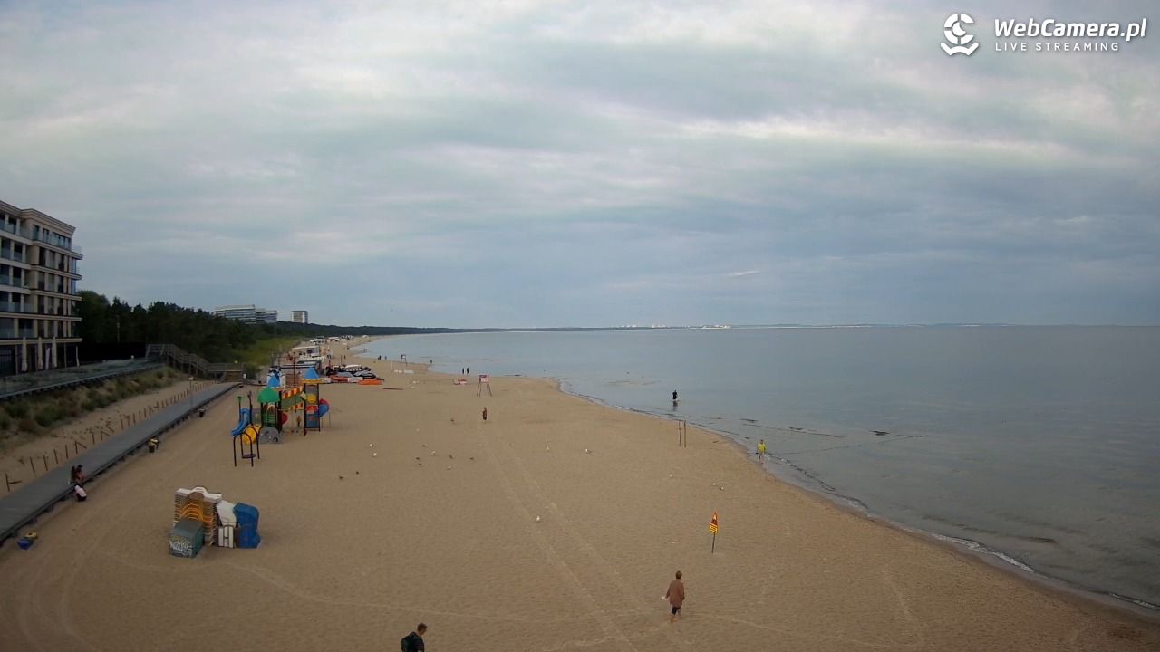 Międzyzdroje - widok na plażę - 10 sierpień 2026, 07:56