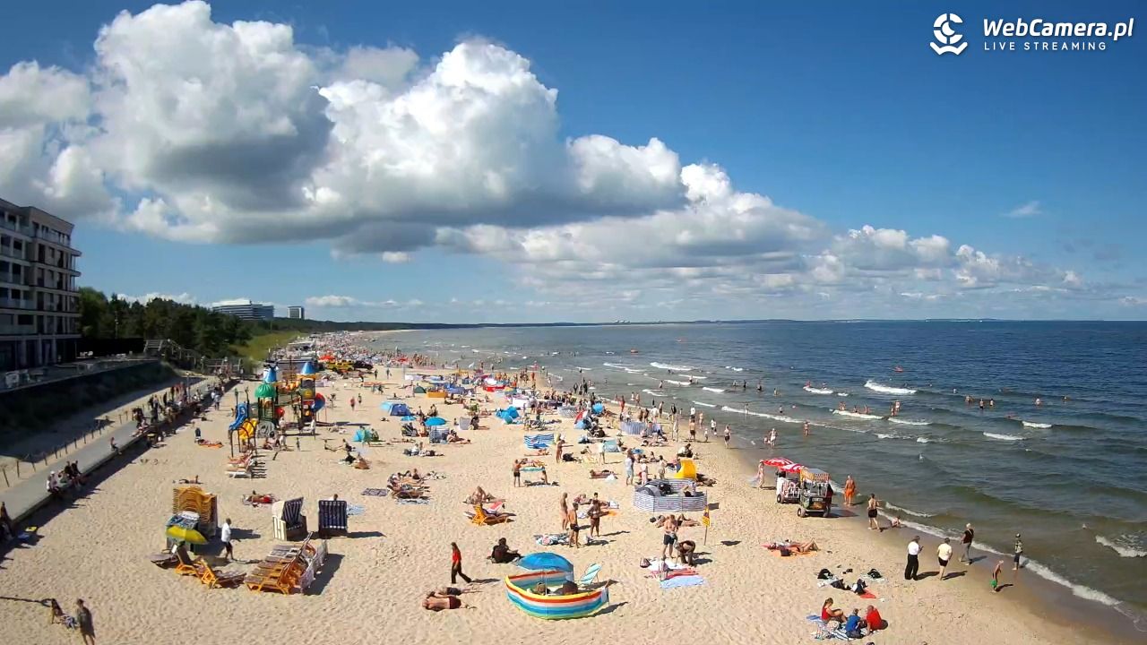 Międzyzdroje - widok na plażę - 08 sierpień 2026, 11:08