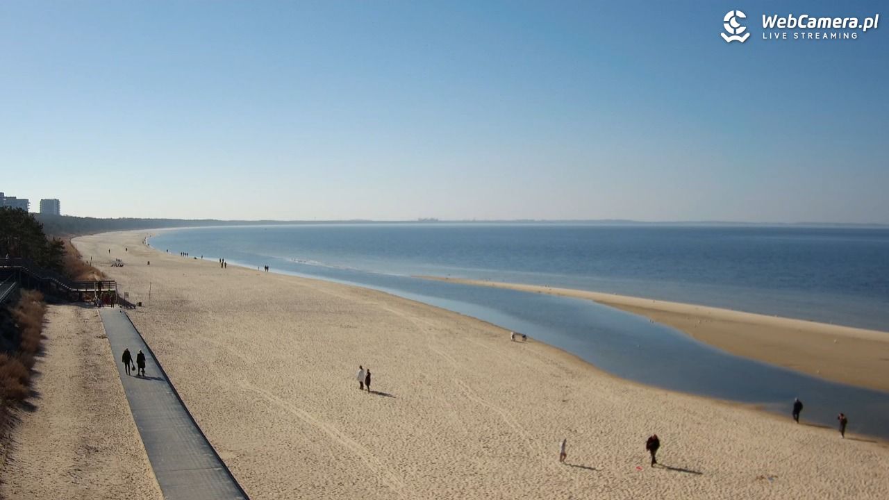 Międzyzdroje - widok na plażę - 18 marzec 2026, 13:29