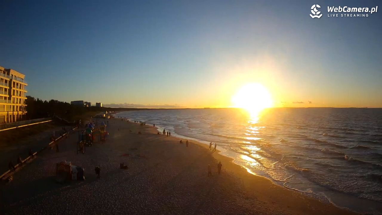 Międzyzdroje - widok na plażę - 22 wresień 2026, 18:43