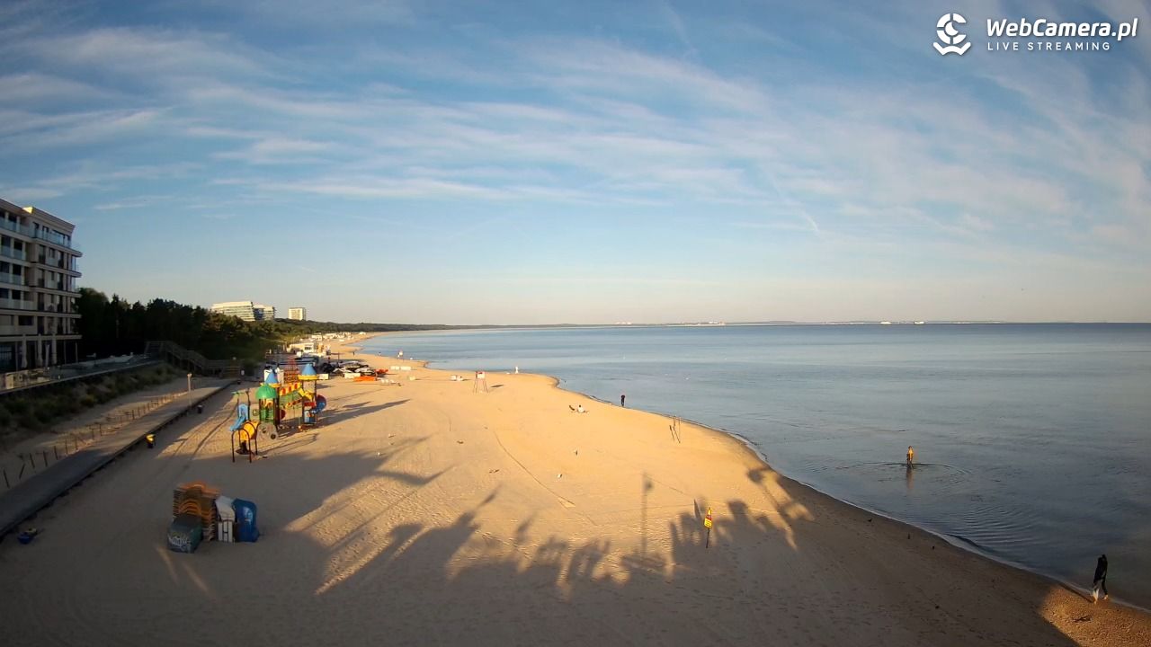 Międzyzdroje - widok na plażę - 09 sierpień 2026, 06:57