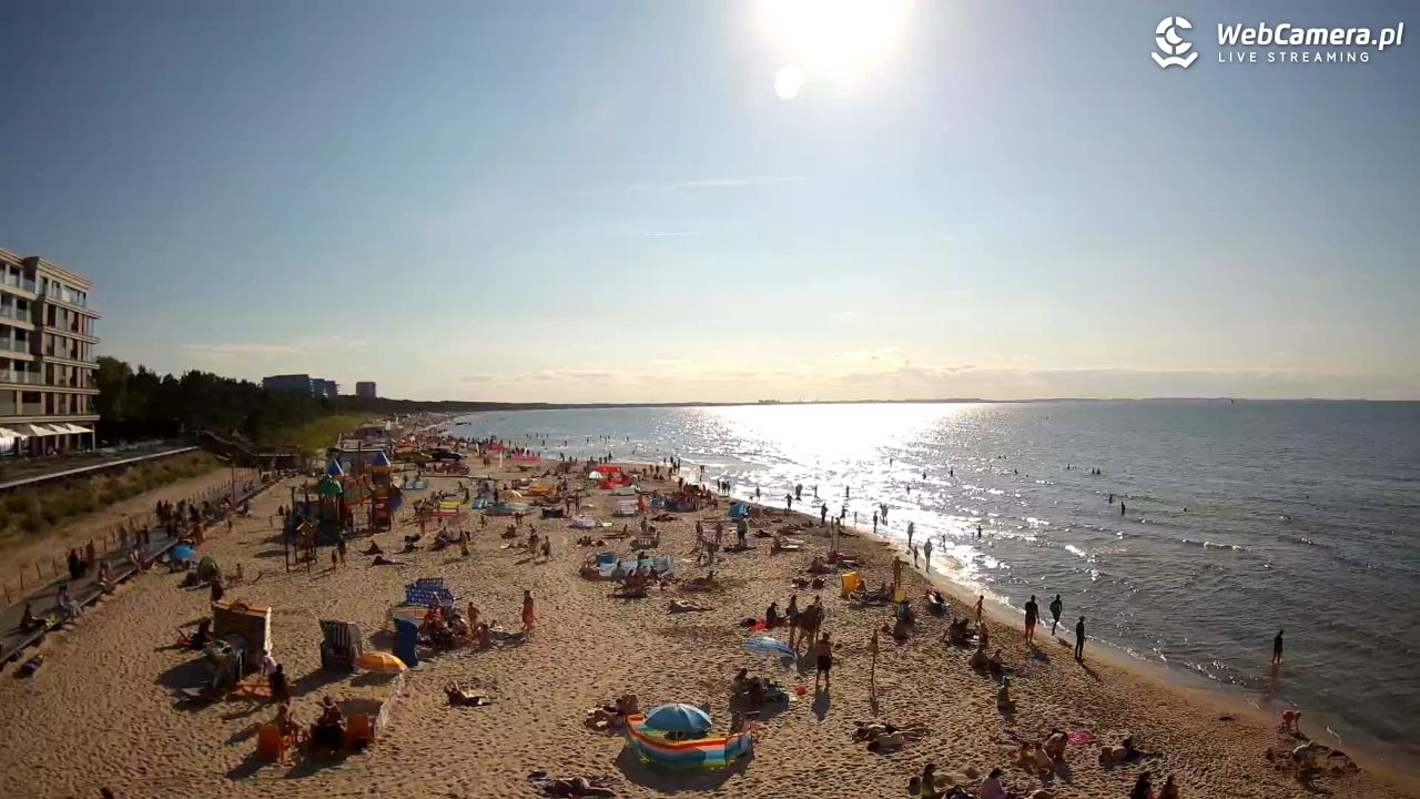 Międzyzdroje - widok na plażę - 08 sierpień 2026, 17:41