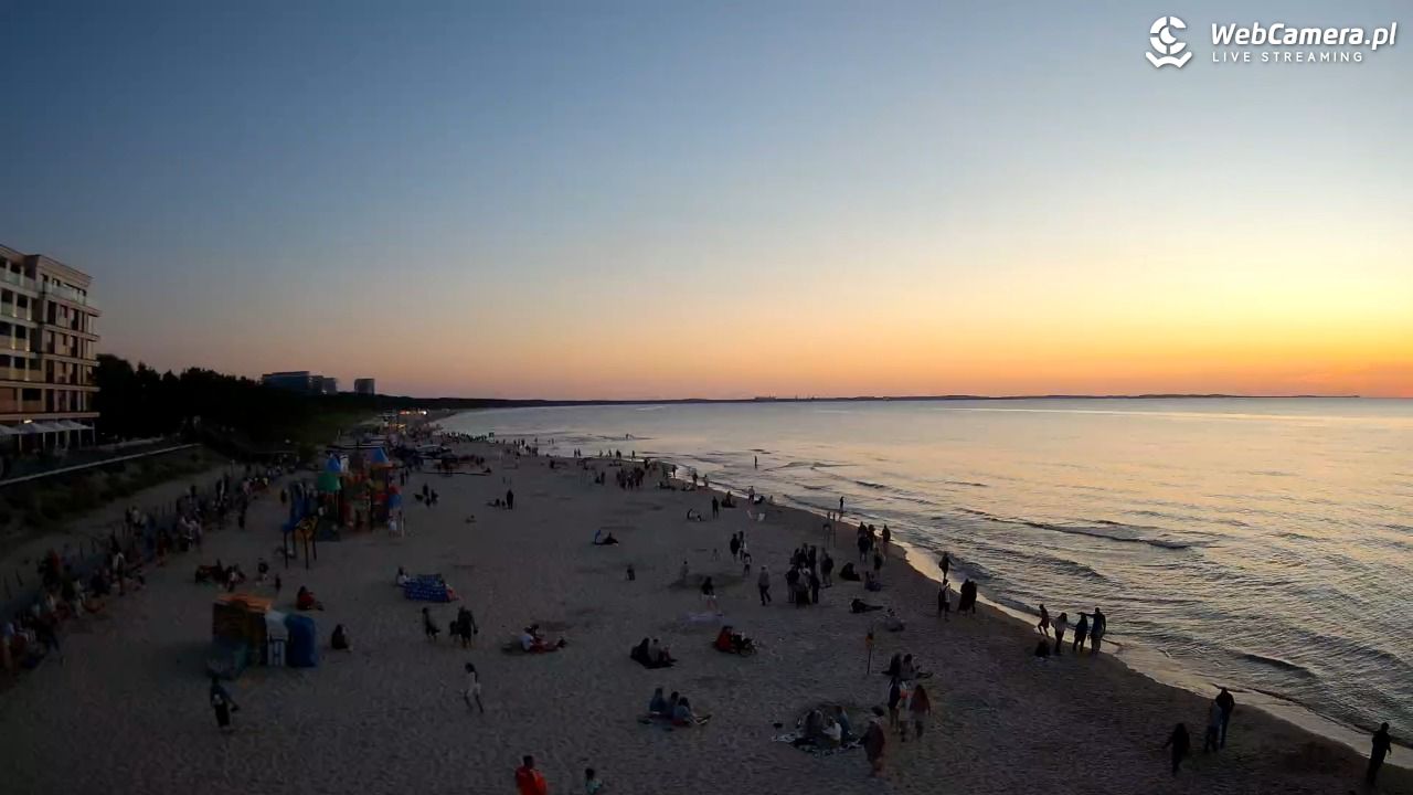 Międzyzdroje - widok na plażę - 08 sierpień 2026, 20:55