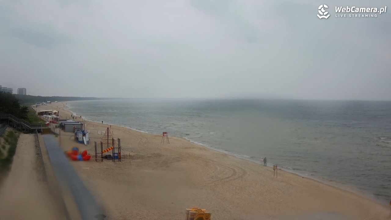 Międzyzdroje - widok na plażę - 10 czerwiec 2025, 17:58
