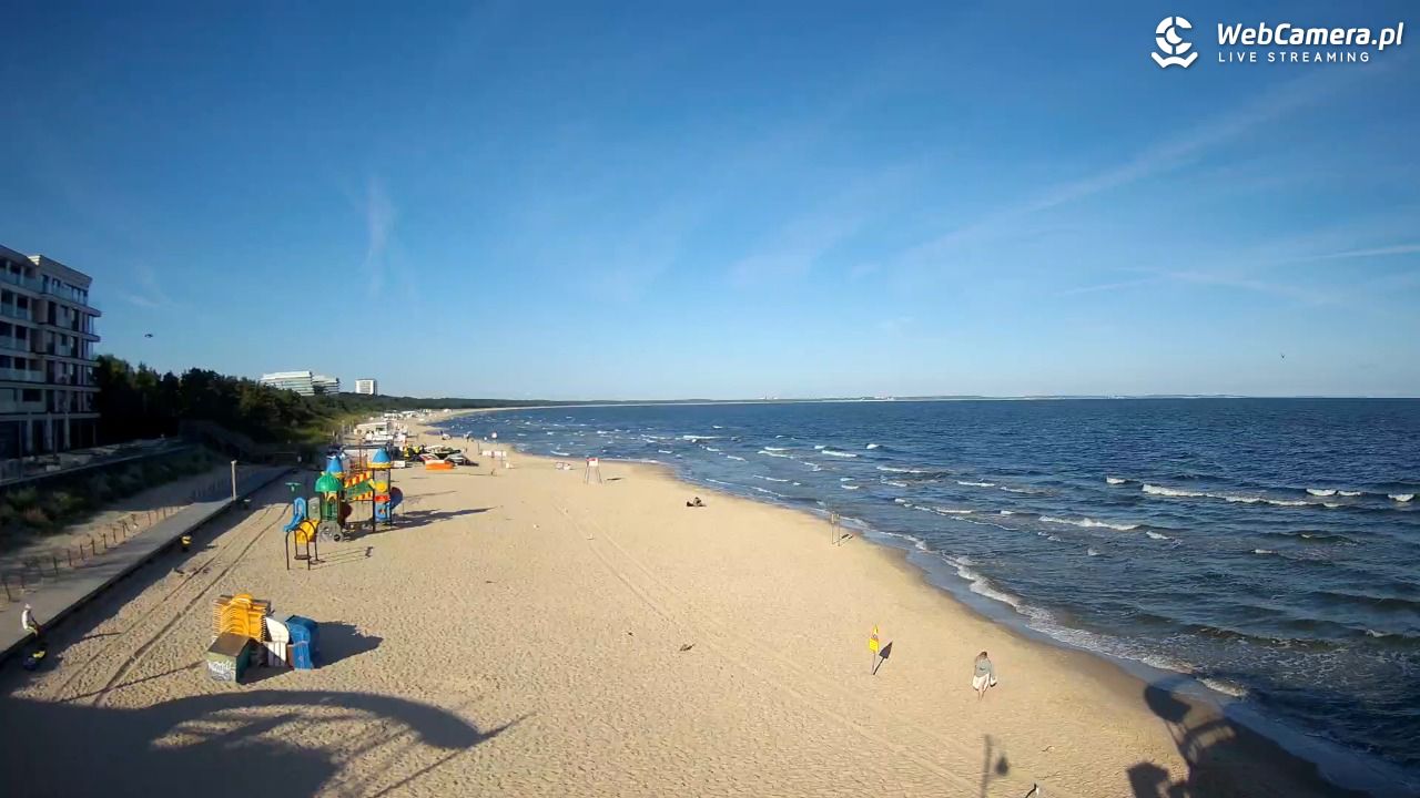 Międzyzdroje - widok na plażę - 08 sierpień 2026, 08:01