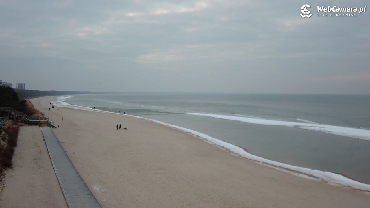 Międzyzdroje - widok na plażę - 25 styczeń 2026, 16:19