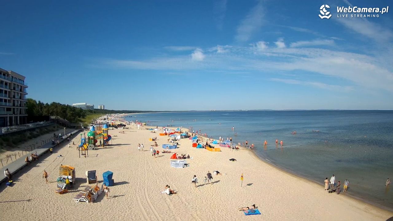 Międzyzdroje - widok na plażę - 09 sierpień 2026, 09:54