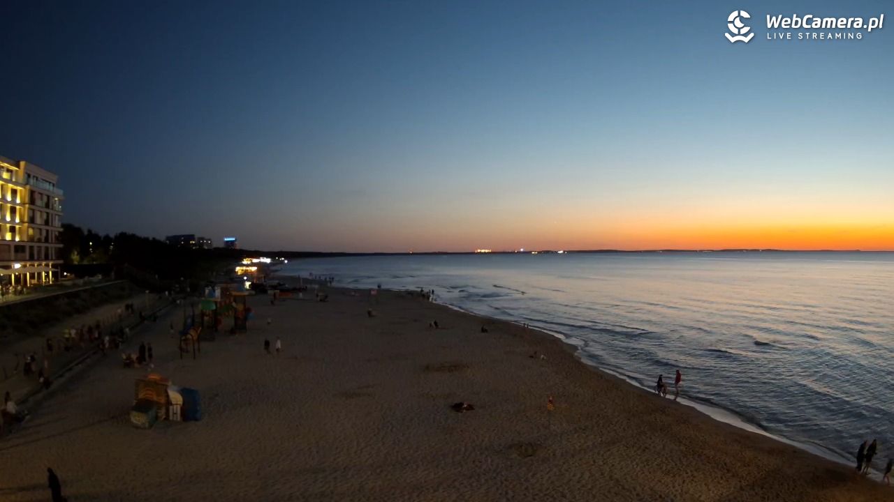 Międzyzdroje - widok na plażę - 08 sierpień 2026, 21:33