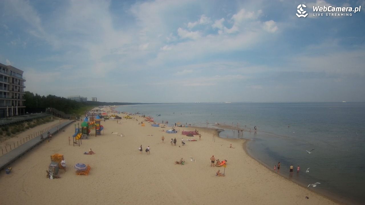 Międzyzdroje - widok na plażę - 21 czerwiec 2026, 09:48