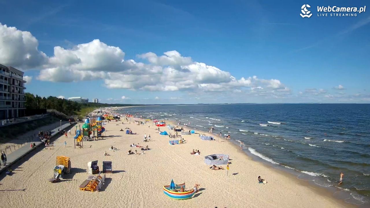 Międzyzdroje - widok na plażę - 08 sierpień 2026, 10:11
