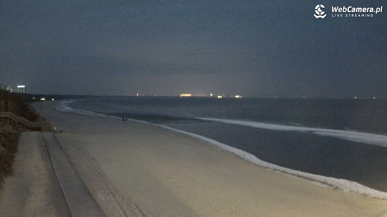 Międzyzdroje - widok na plażę - 25 styczeń 2026, 17:15