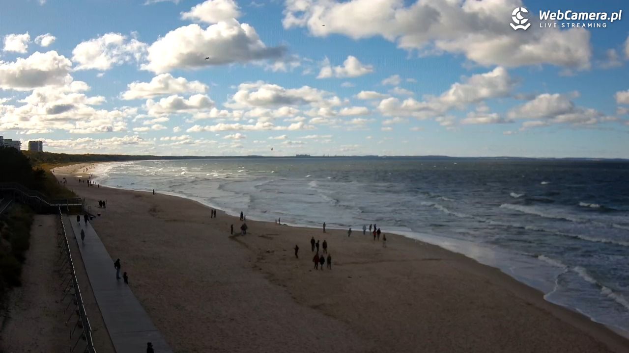Międzyzdroje - widok na plażę - 18 październik 2025, 14:17
