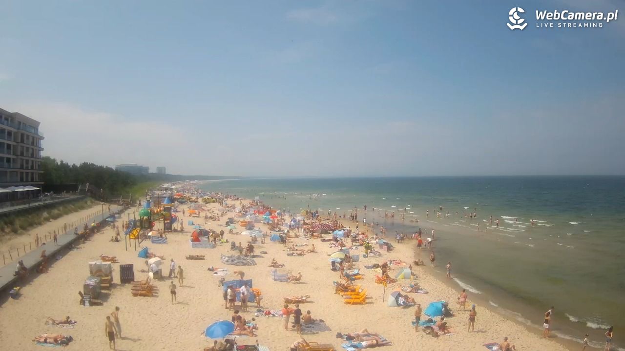 Międzyzdroje - widok na plażę - 21 czerwiec 2026, 12:19
