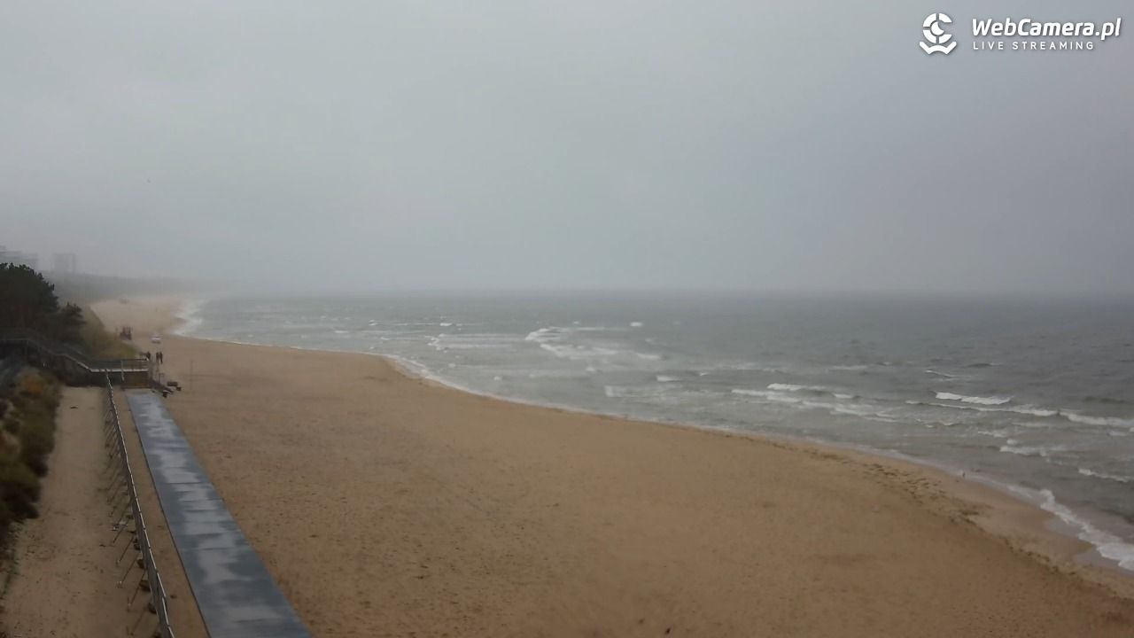 Międzyzdroje - widok na plażę - 14 październik 2025, 09:13