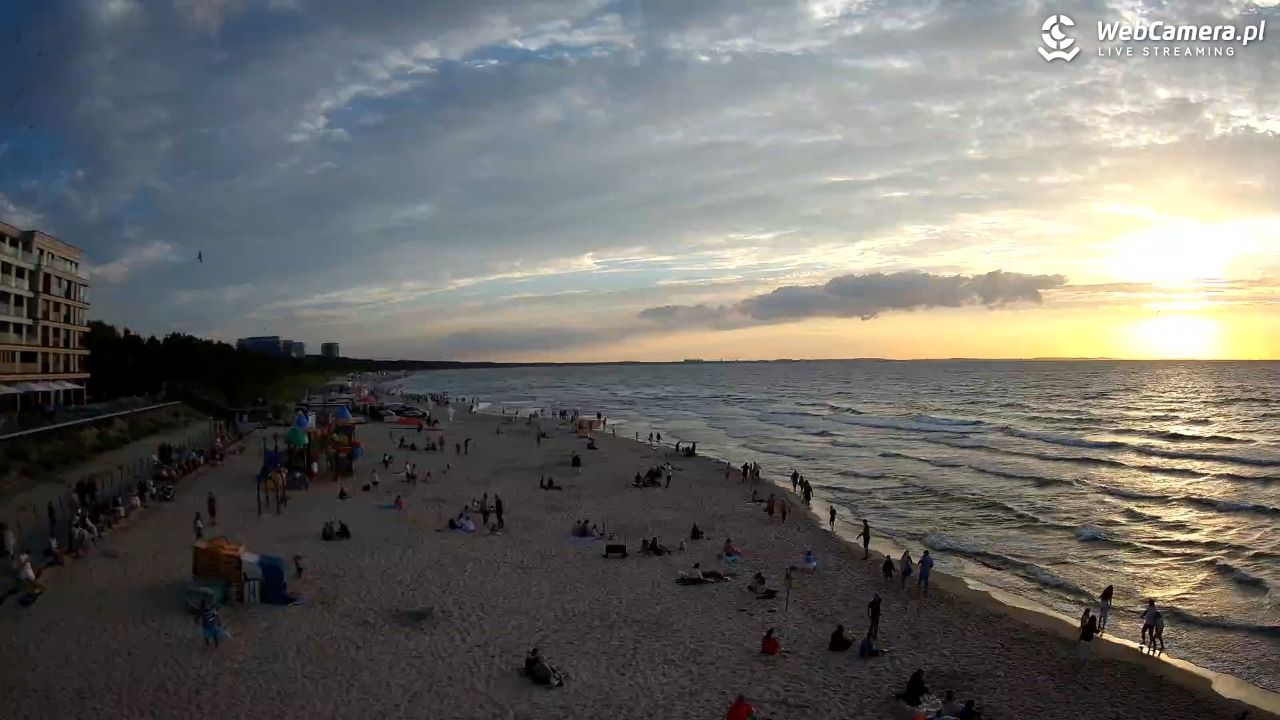 Międzyzdroje - widok na plażę - 06 sierpień 2026, 20:08
