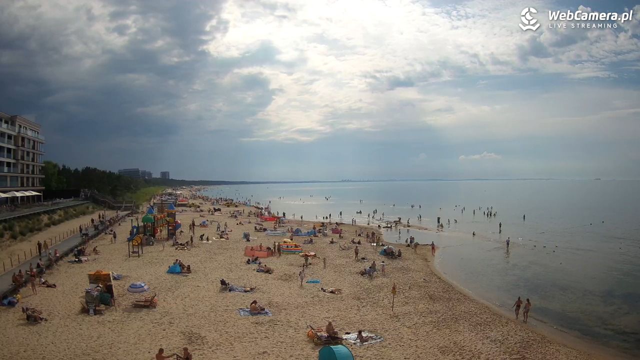 Międzyzdroje - widok na plażę - 20 czerwiec 2026, 16:38