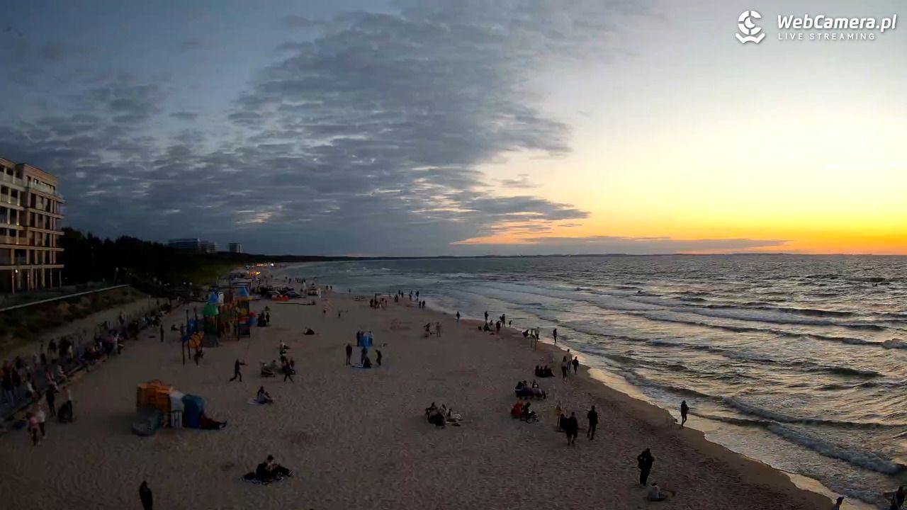 Międzyzdroje - widok na plażę - 07 sierpień 2026, 20:55
