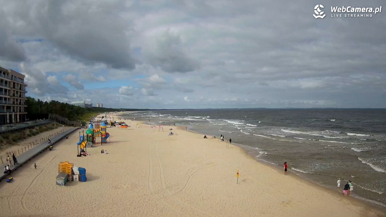 Międzyzdroje - widok na plażę - 07 sierpień 2026, 09:17