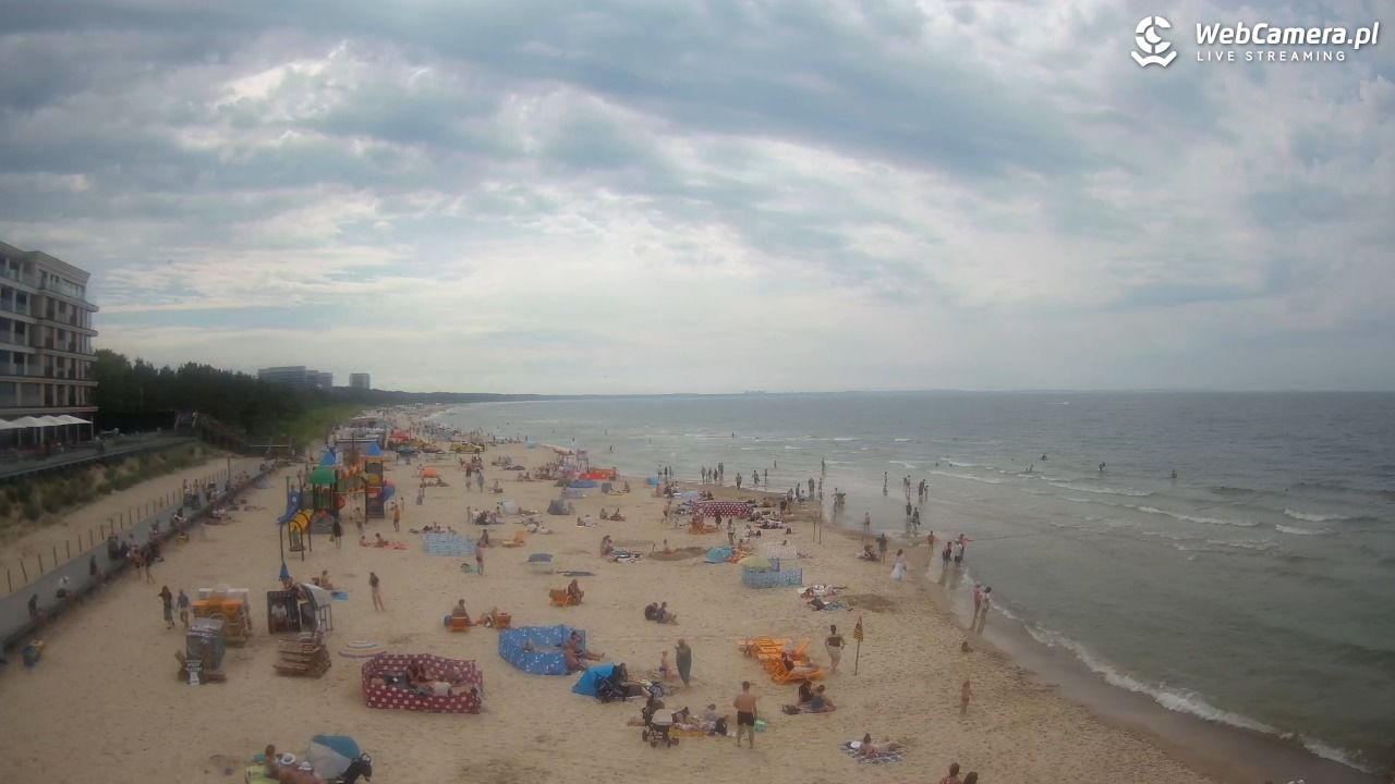 Międzyzdroje - widok na plażę - 21 czerwiec 2026, 15:08