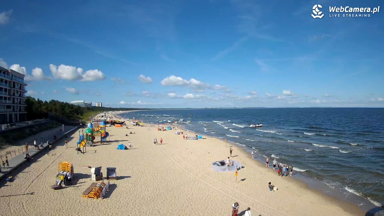 Międzyzdroje - widok na plażę - 08 sierpień 2026, 09:33