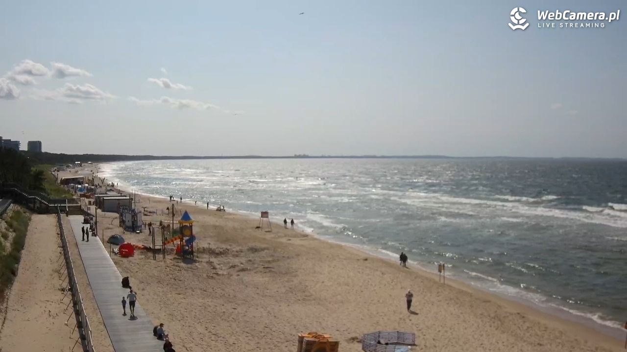 Międzyzdroje - widok na plażę - 11 czerwiec 2025, 15:47