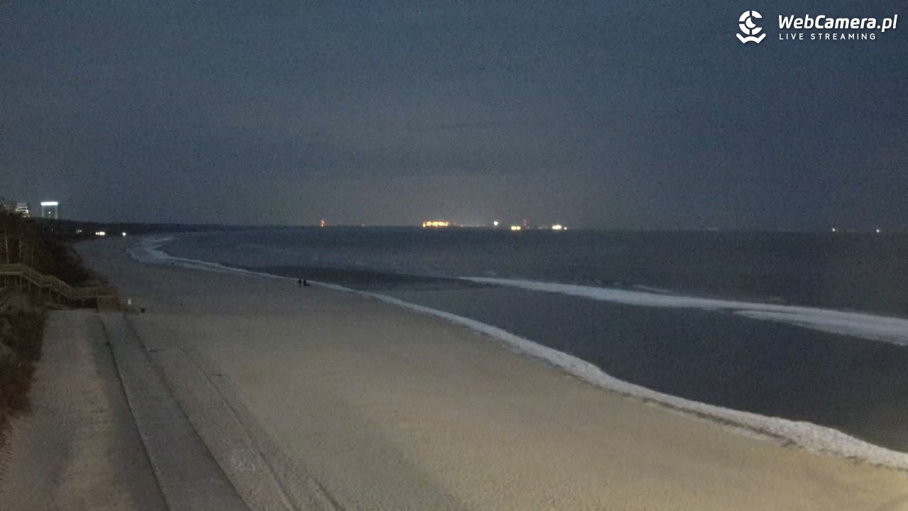 Międzyzdroje - widok na plażę - 25 styczeń 2026, 17:15