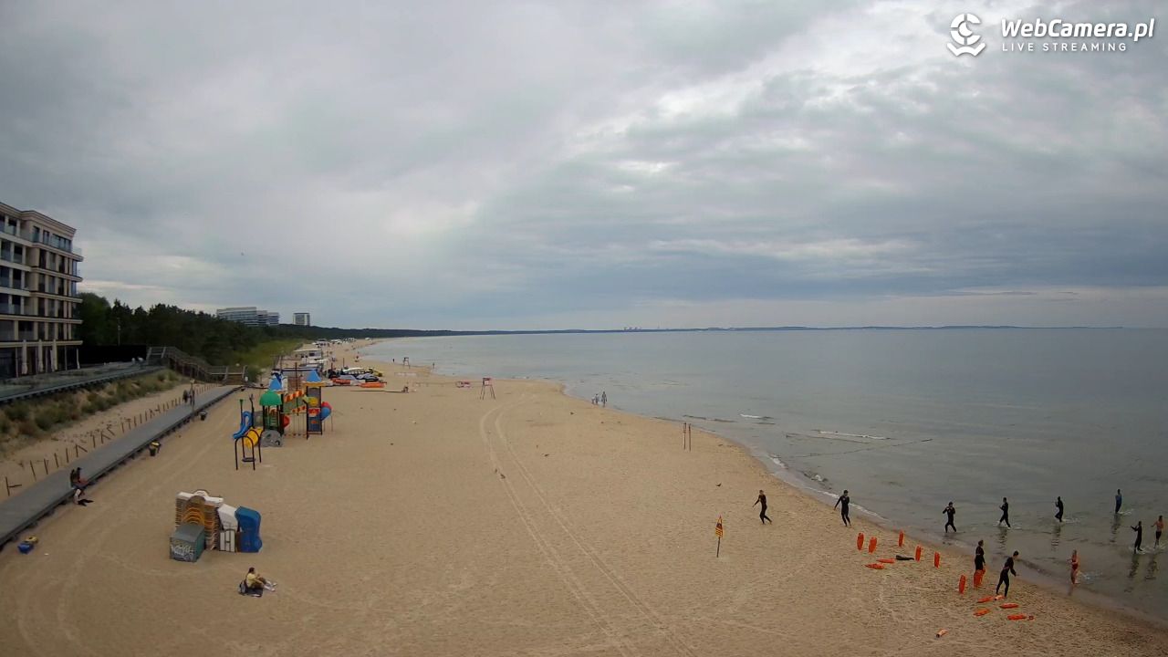 Międzyzdroje - widok na plażę - 10 sierpień 2026, 08:39