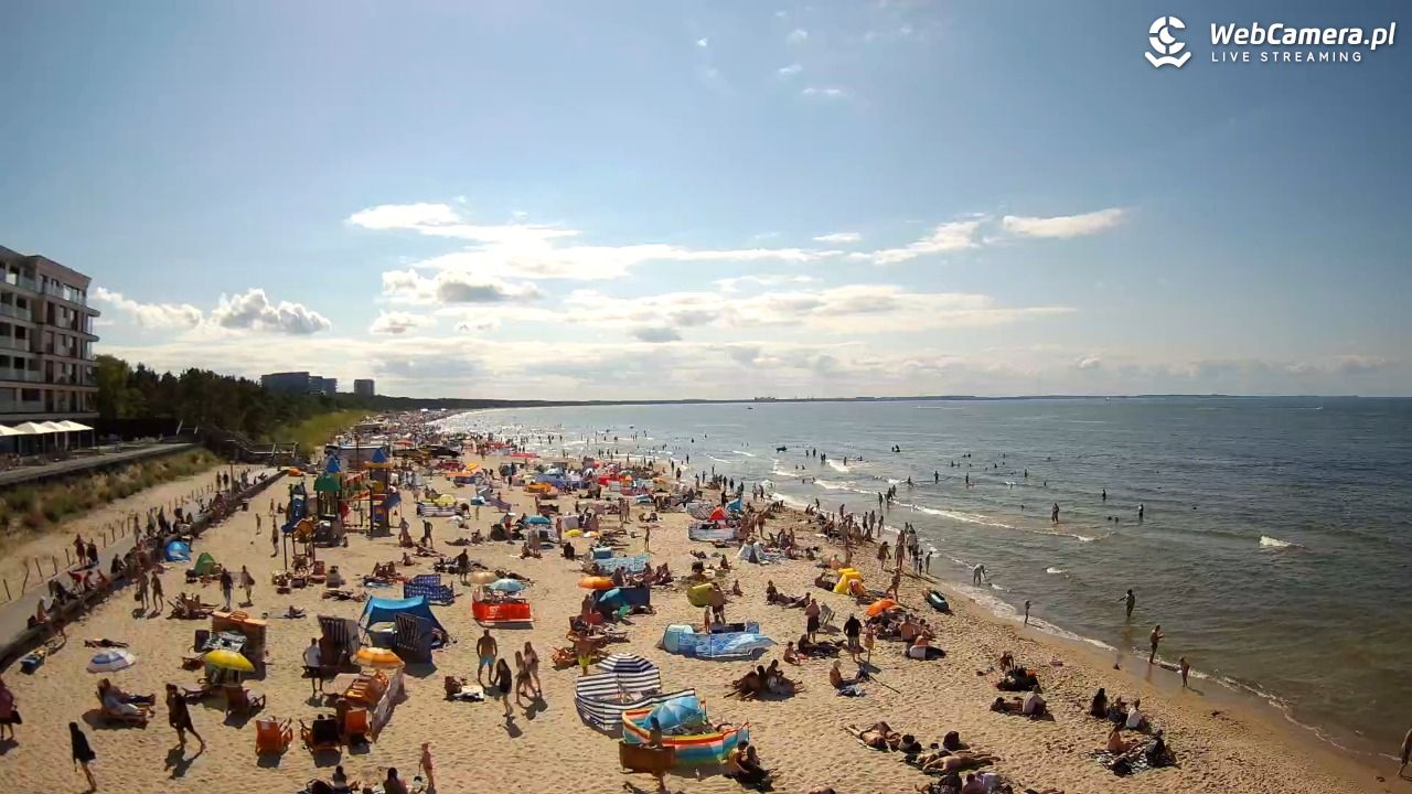 Międzyzdroje - widok na plażę - 08 sierpień 2026, 15:43