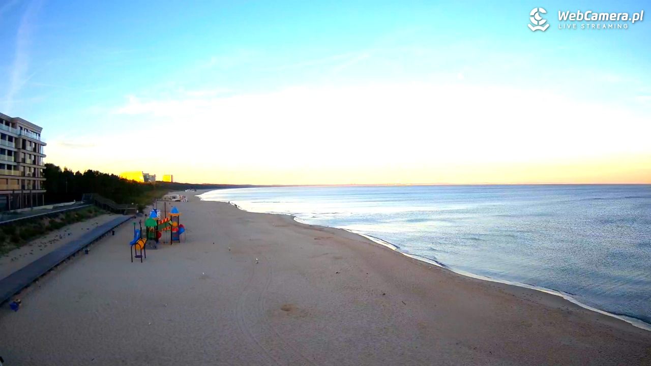 Międzyzdroje - widok na plażę - 28 wresień 2026, 07:30