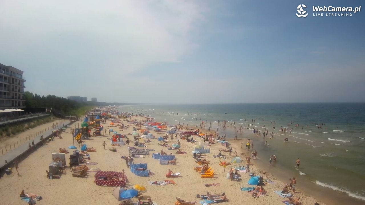 Międzyzdroje - widok na plażę - 21 czerwiec 2026, 13:24