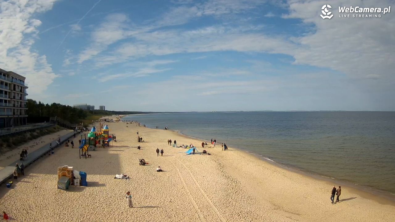 Międzyzdroje - widok na plażę - 26 wresień 2026, 11:05