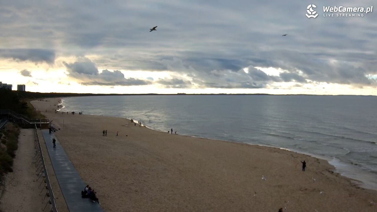 Międzyzdroje - widok na plażę - 14 październik 2025, 16:45