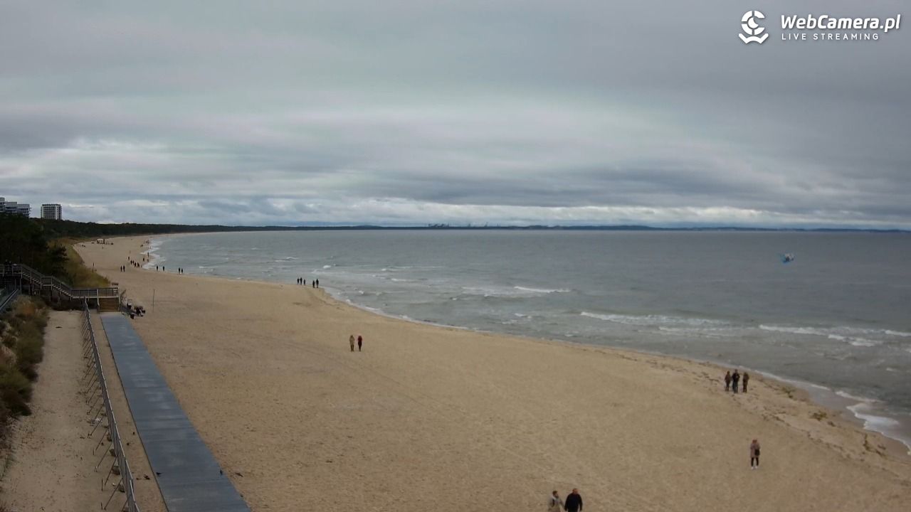 Międzyzdroje - widok na plażę - 14 październik 2025, 12:23
