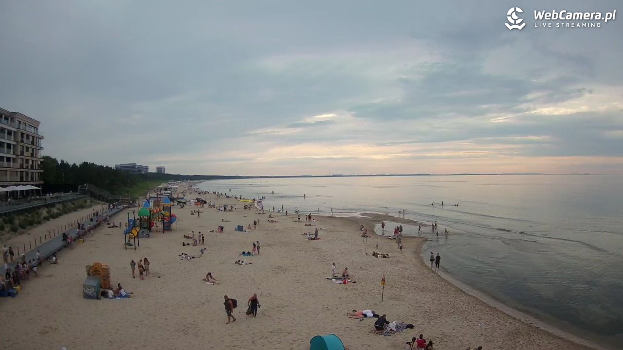 Międzyzdroje - widok na plażę - 20 czerwiec 2026, 18:53