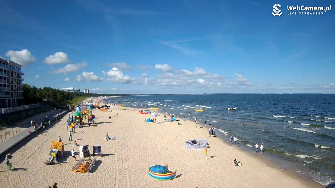 Międzyzdroje - widok na plażę - 08 sierpień 2026, 09:47