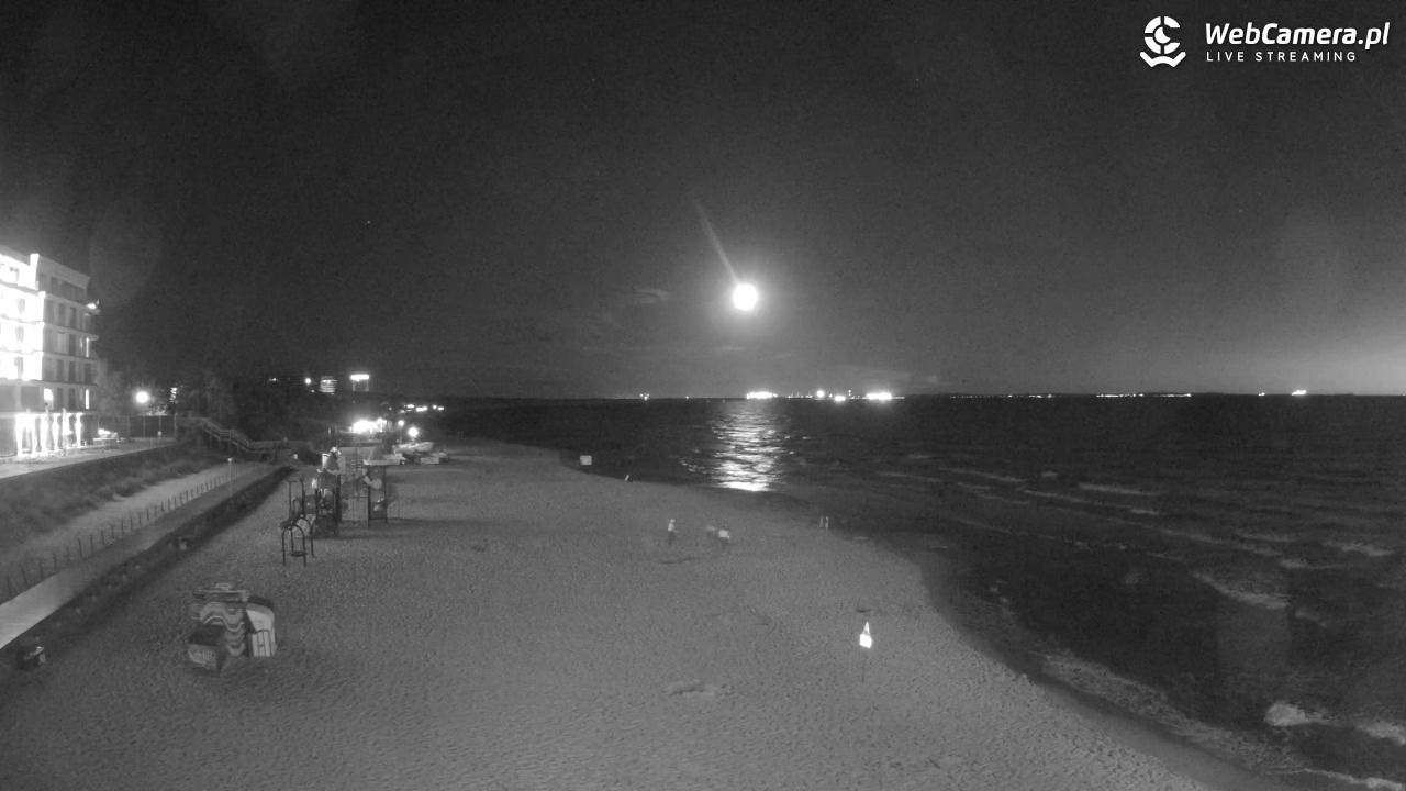 Międzyzdroje - widok na plażę - 21 czerwiec 2026, 23:58