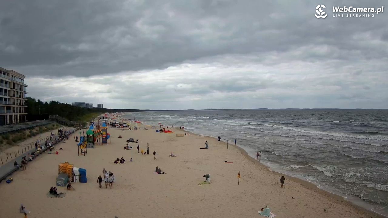 Międzyzdroje - widok na plażę - 07 sierpień 2026, 13:43