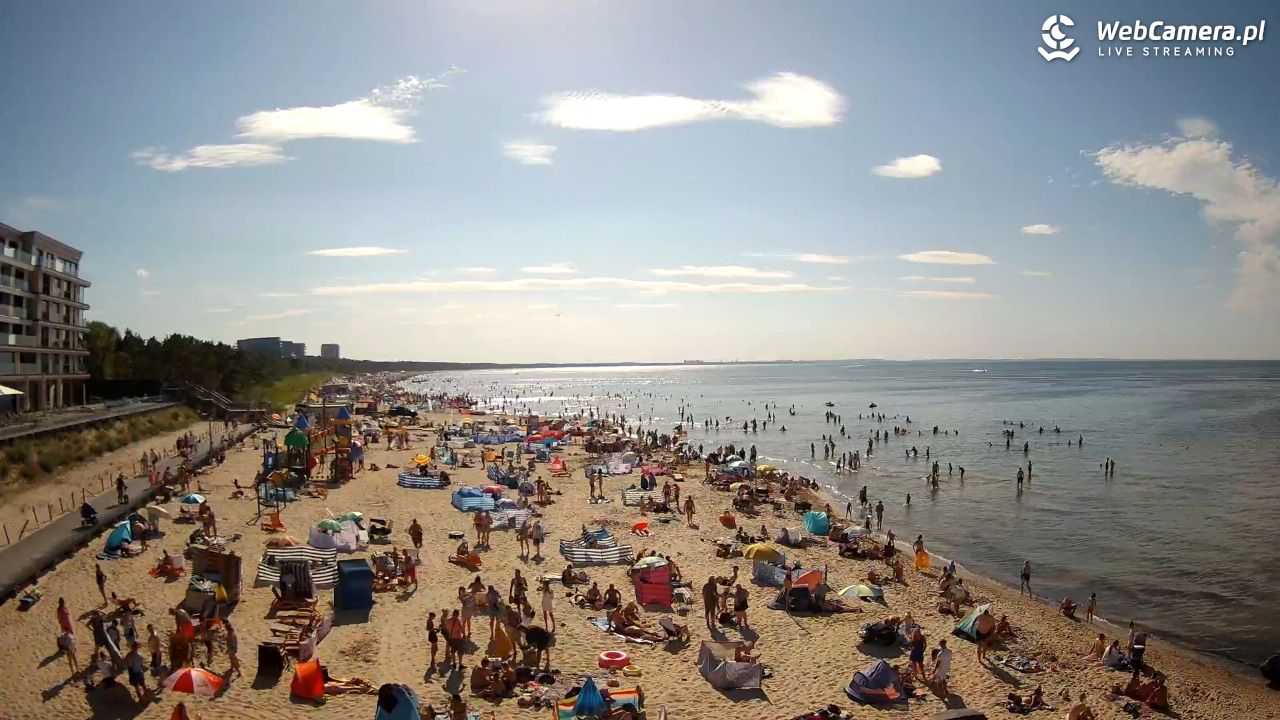 Międzyzdroje - widok na plażę - 09 sierpień 2026, 16:32