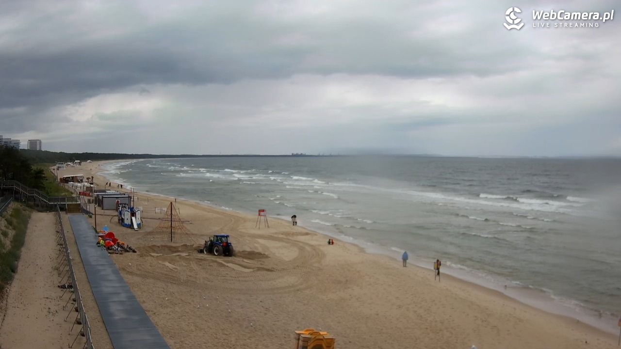 Międzyzdroje - widok na plażę - 09 czerwiec 2025, 11:39