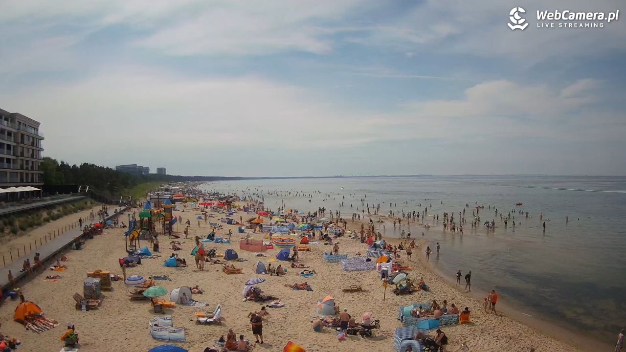 Międzyzdroje - widok na plażę - 20 czerwiec 2026, 14:16
