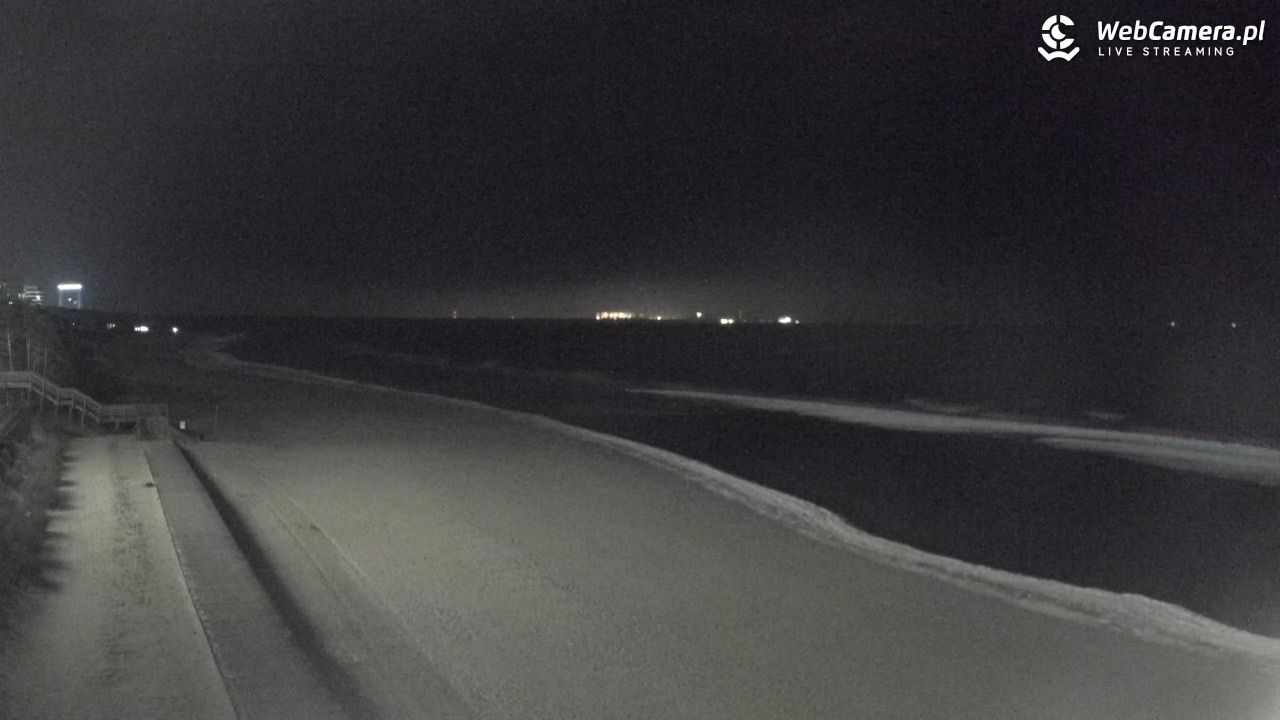 Międzyzdroje - widok na plażę - 25 styczeń 2026, 23:43
