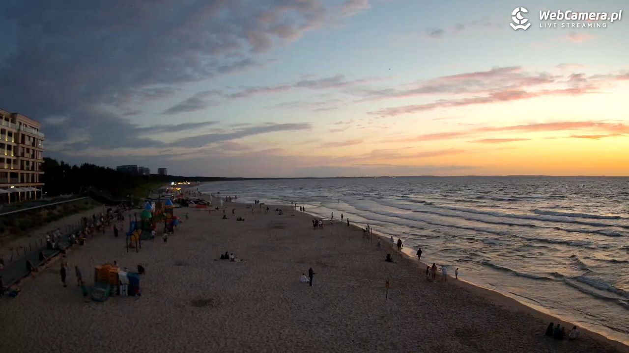 Międzyzdroje - widok na plażę - 06 sierpień 2026, 21:10