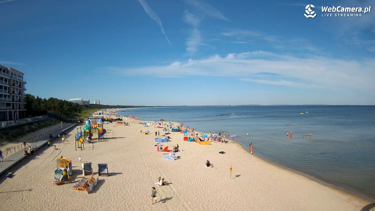 Międzyzdroje - widok na plażę - 09 sierpień 2026, 09:40