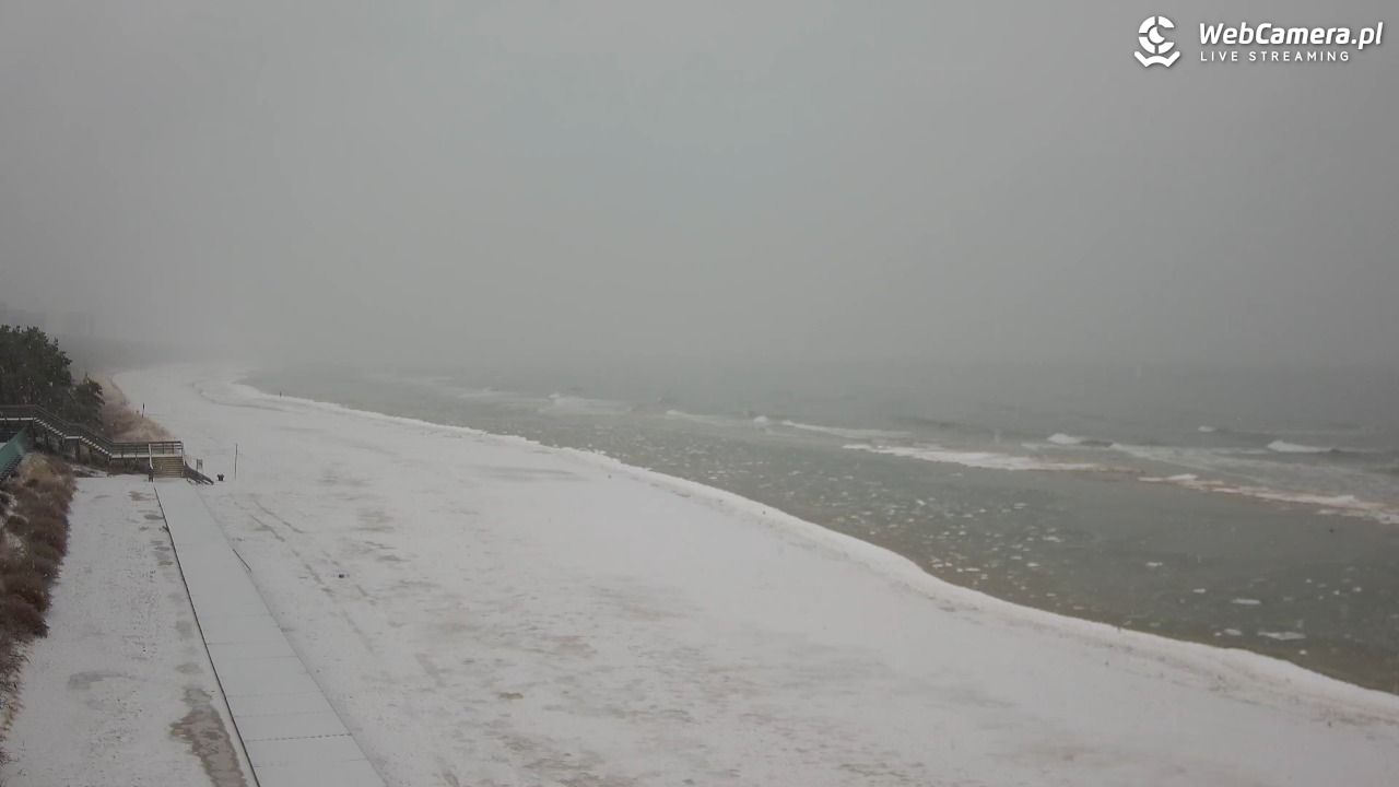 Międzyzdroje - widok na plażę - 26 styczeń 2026, 10:11